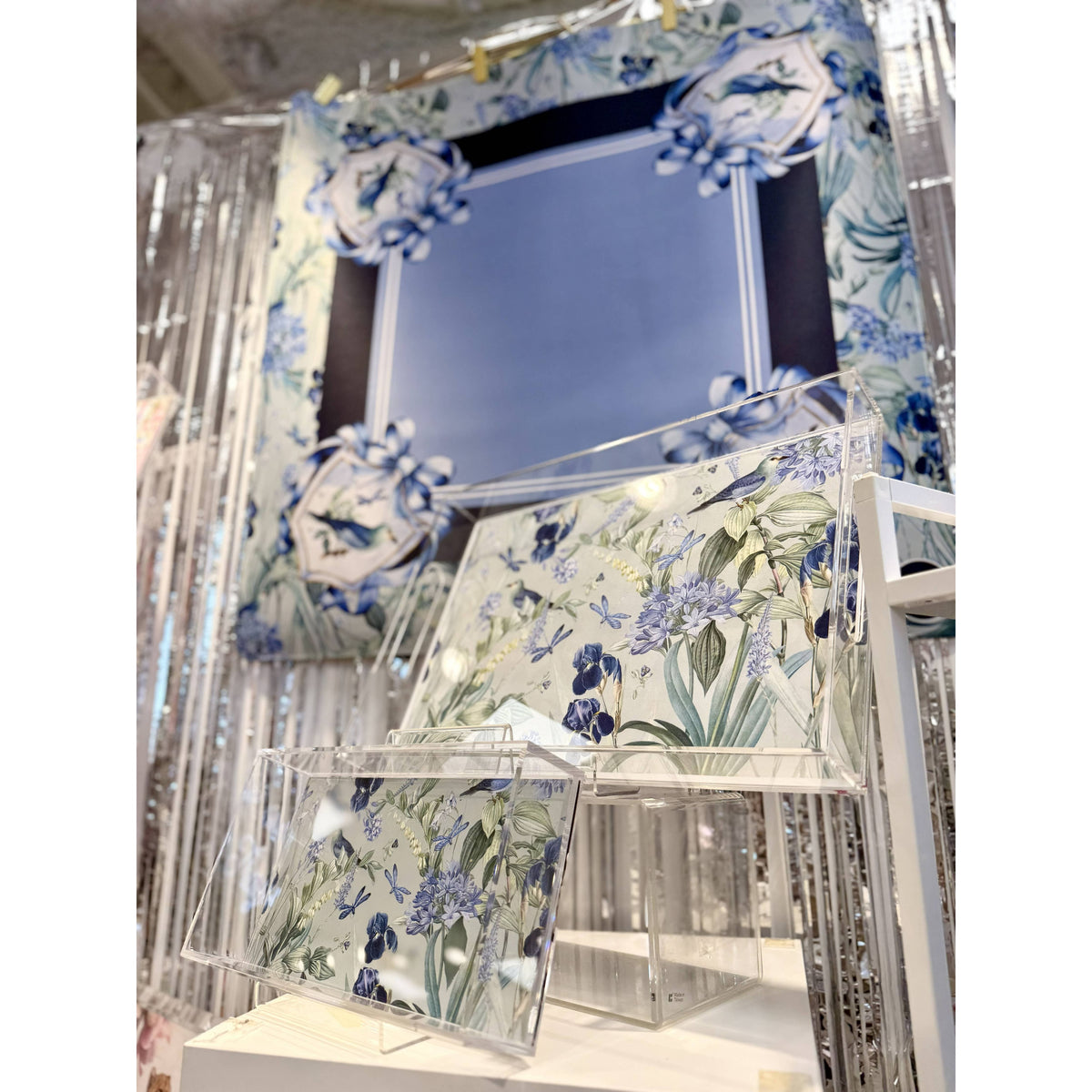 TAYLOR GRAY - Mahjong Mat Blue Bam Bird