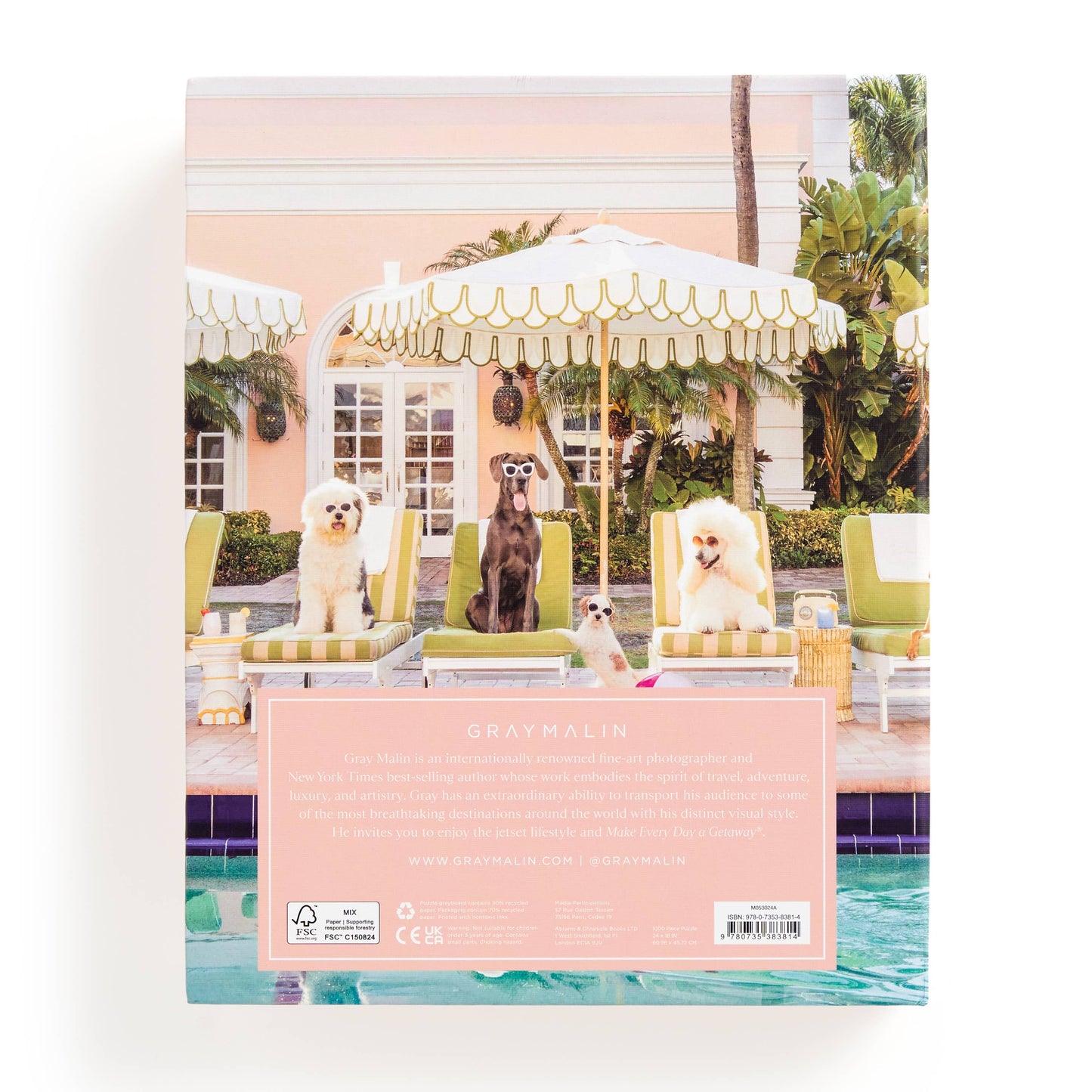 Chronicle Books - Gray Malin Palm Beach 1000 Piece Book Box Puzzle