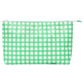 Medium Tyvek® Zipper Pouch | Red Gingham