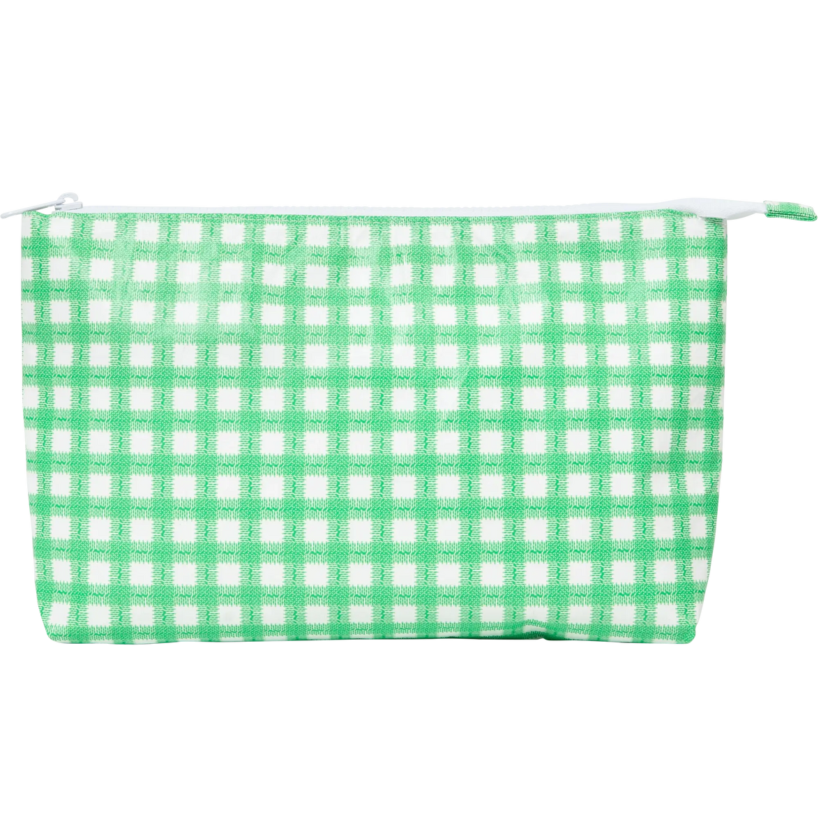 Medium Tyvek® Zipper Pouch | Red Gingham