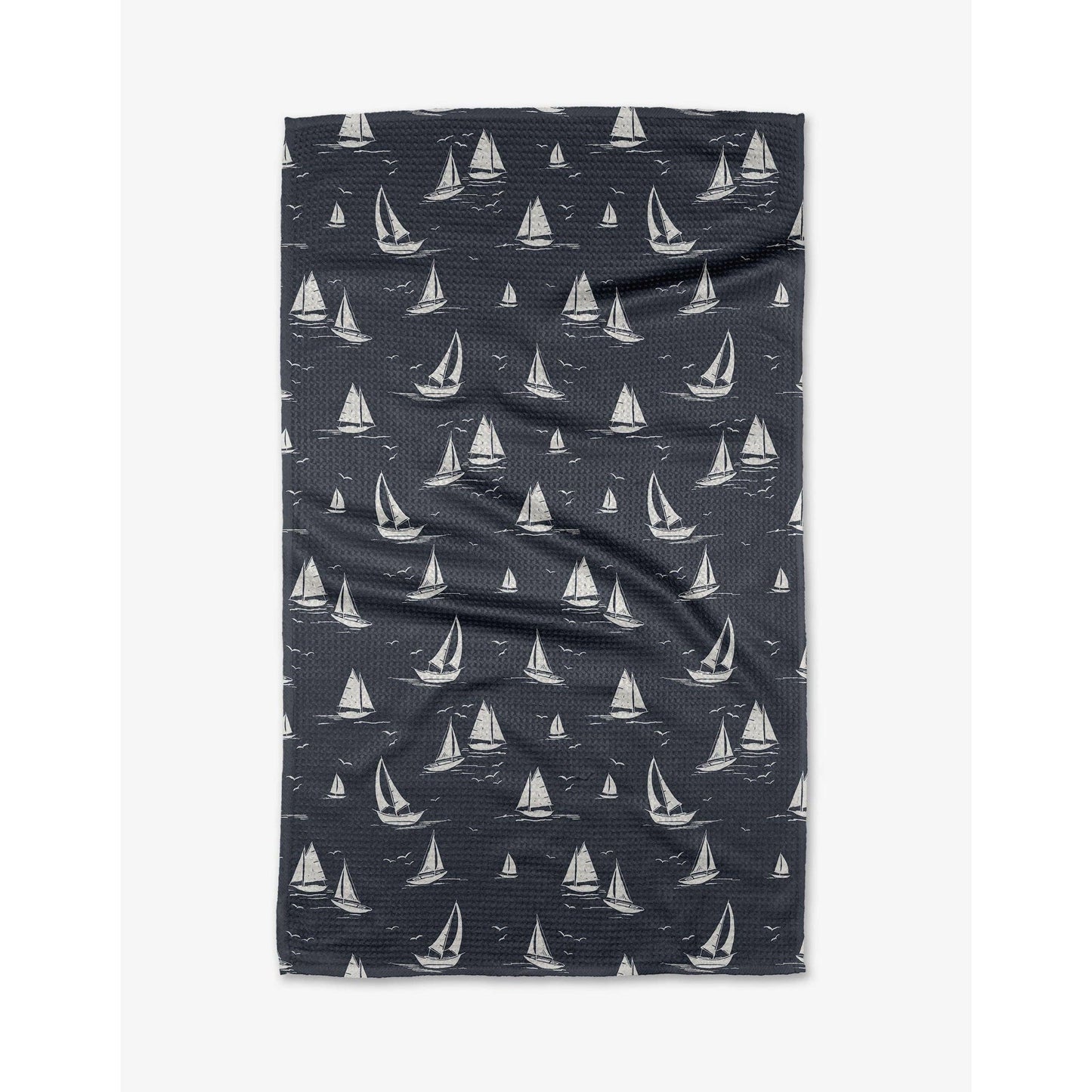 Geometry - Navy Race Day Tea Towel
