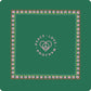 Peace Love Mahjong - Mats: Dark Green with Pink Flowers