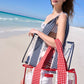 Case-Mate Navy Gingham Jelly Tote Bag