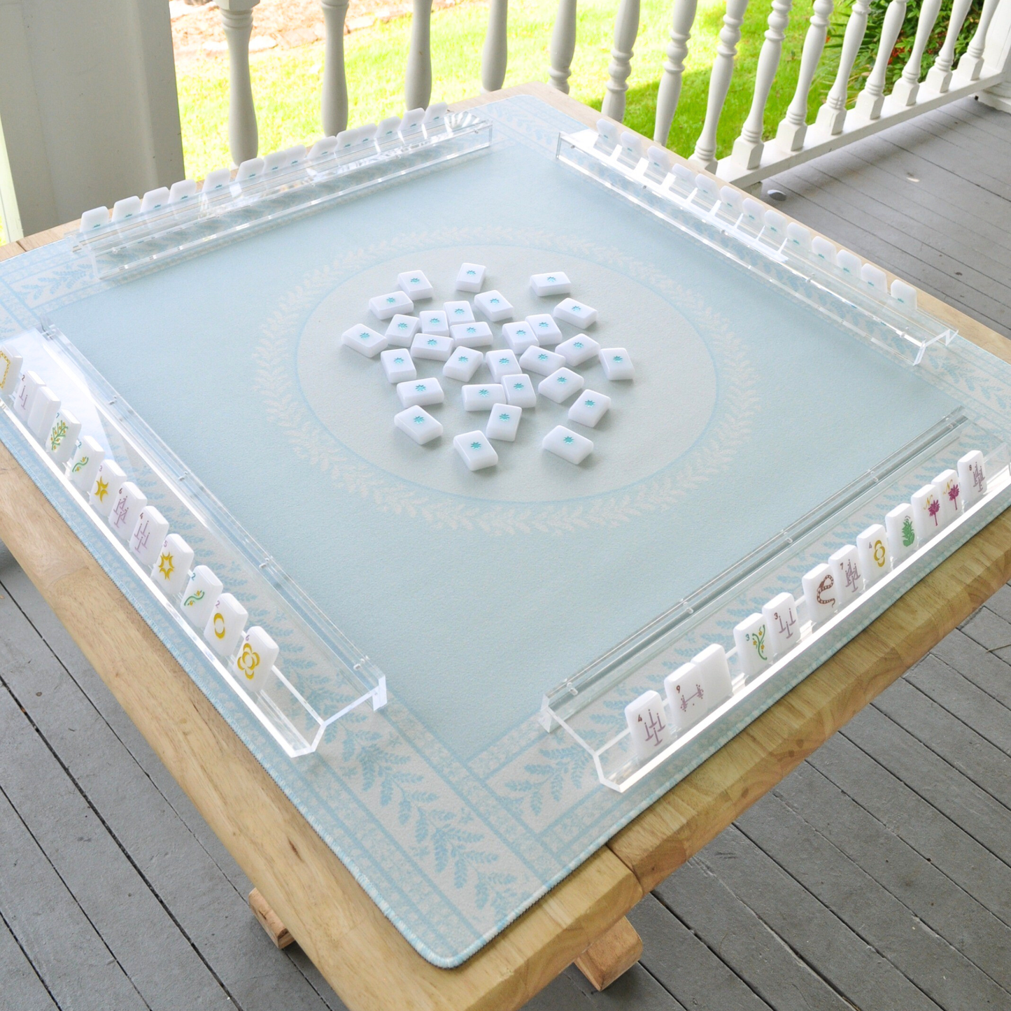 Middle & Main Mahjong - All Season’s Robin’s Egg Blue Mat