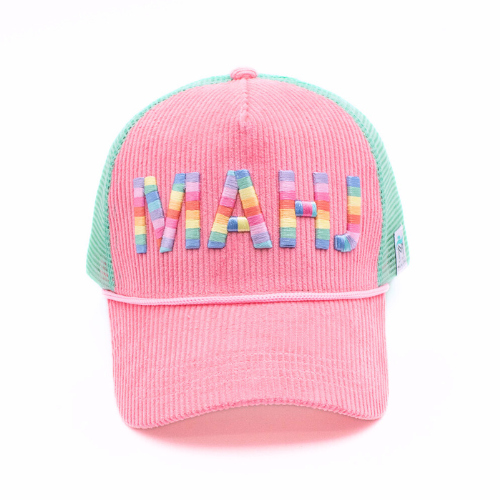 My Fair Mahjong - MAHJONG HAT | Corduroy Trucker | MAHJ: Green