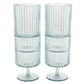 Stackable Acrylic Wine Goblet - Dock Tails - Set of 4: Glass: 5.75" H x 2.75" Dia, 15 oz