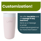 Insulated Ceramic Stainless Steel Coffee & Drink Tumbler: Terrazzo Blush