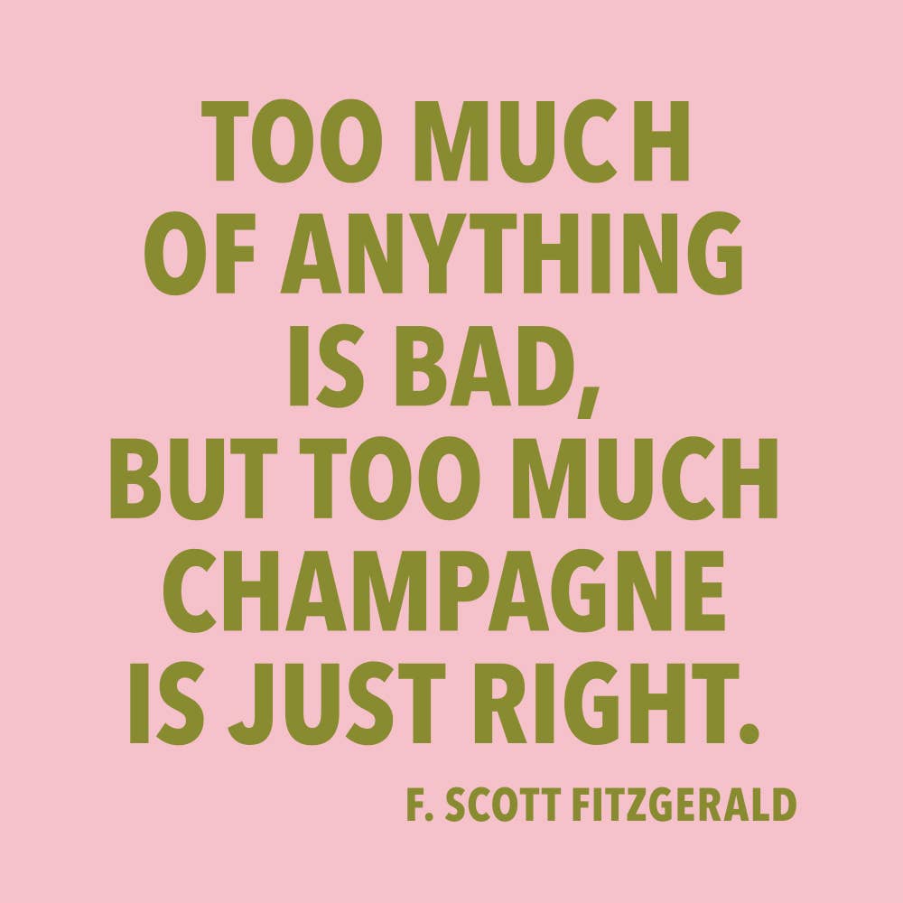 Too Much Champagne | Cocktail Napkins