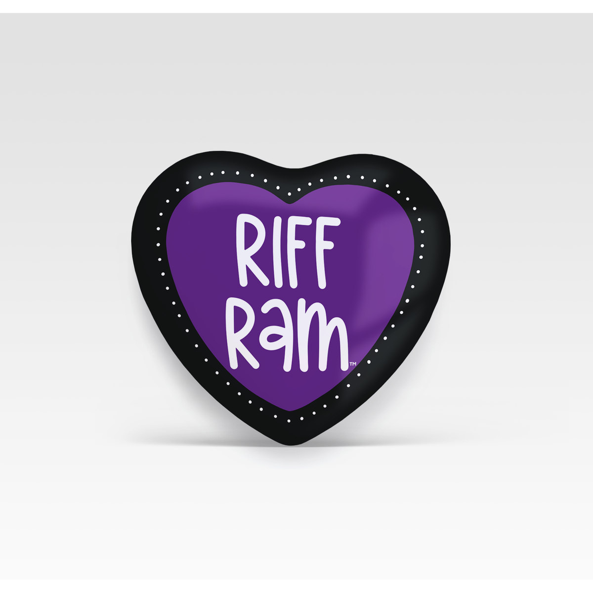 TCU | Riff Ram Heart Shaped Game Day Button