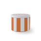 Cabana Orange & White Stripe Travel Candle