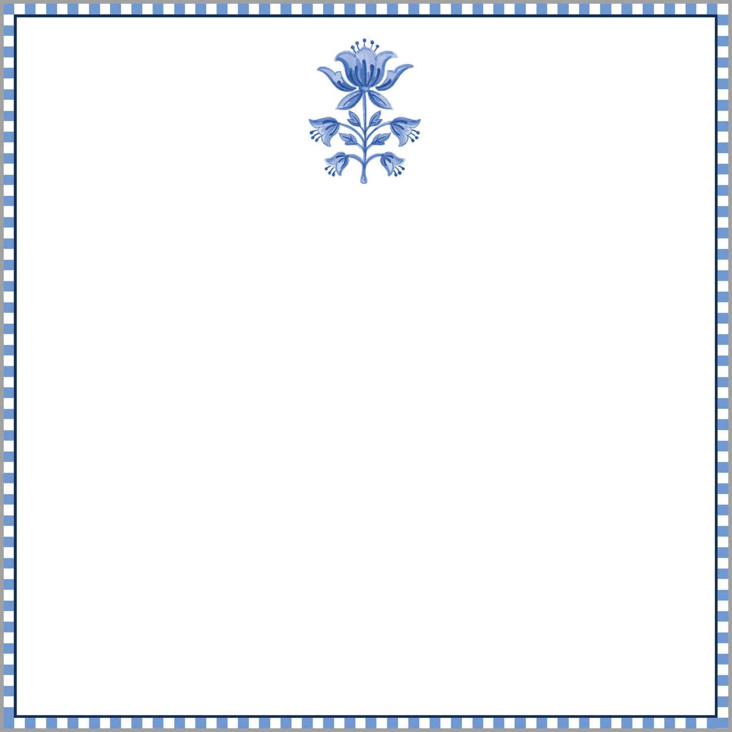 Tulip Block Print Slab Notepad