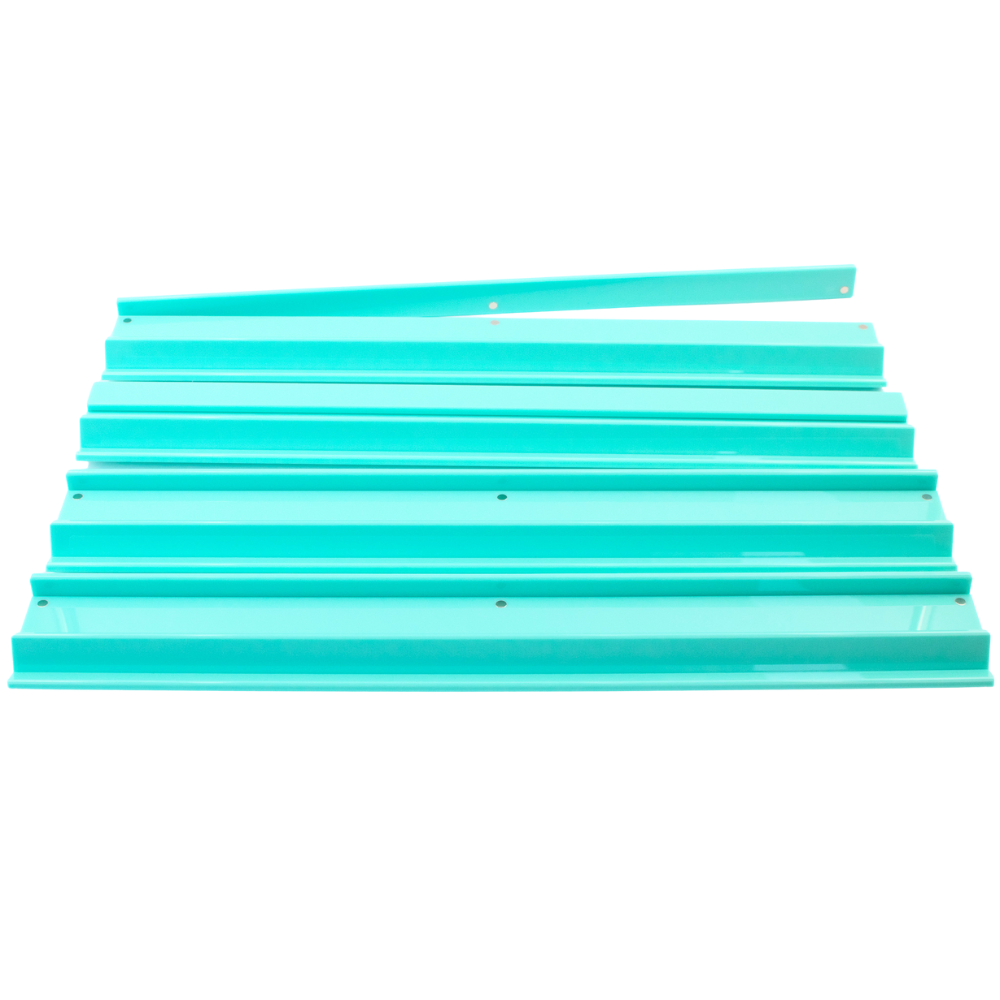 My Fair Mahjong - MAHJONG RACKS | Premium Acrylic | 4 Racks + 4 Pushers: Solid Macaron Green