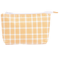Small Tyvek® Zipper Pouch | Orange Plaid