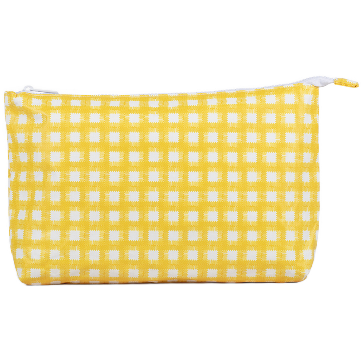 Medium Tyvek® Zipper Pouch | Red Gingham