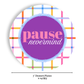 Mahjong Appetizer Plates “Pause Nevermind” 7" Paper Plates - Fabuplates