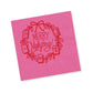 Merry Mahjong  Napkins|  PINK with Red Matte Foil (25 per package)