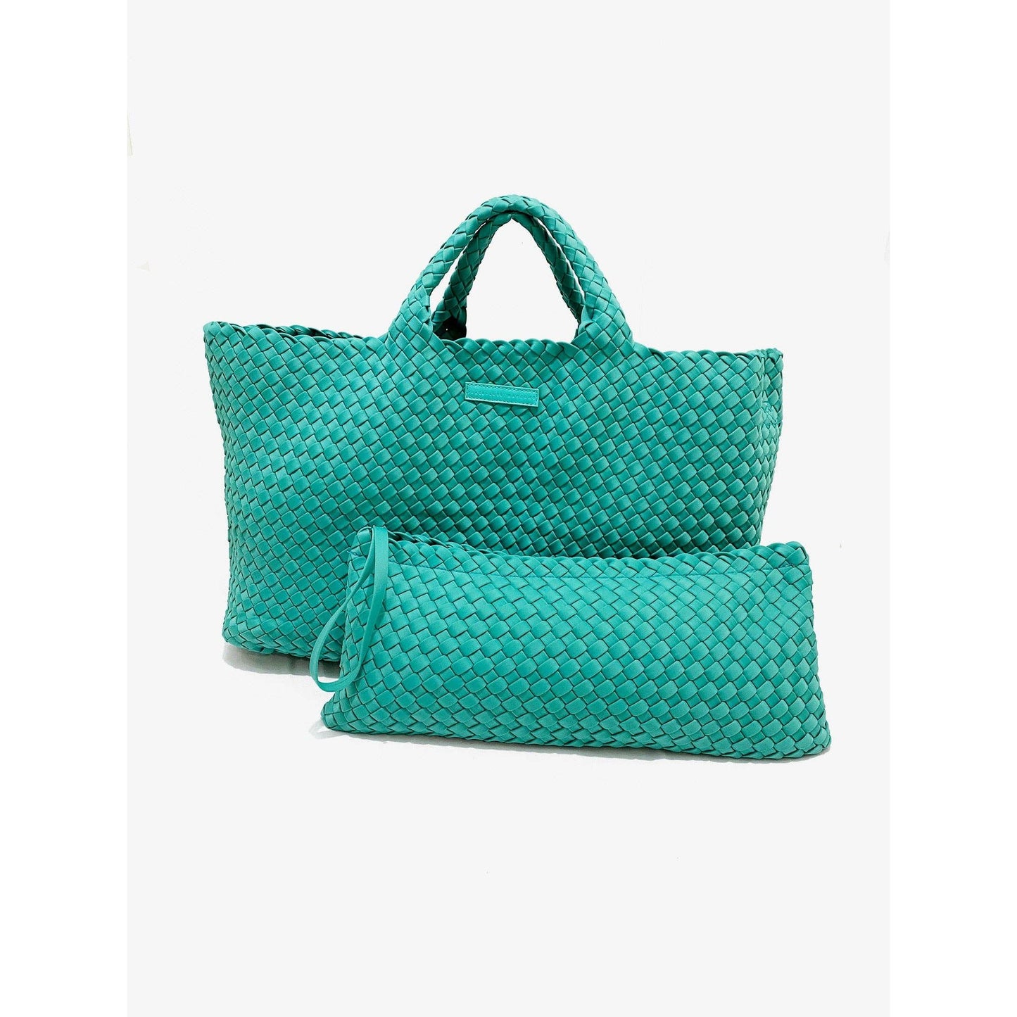 Peace Love Mahjong - Woven Mahjong Carryall -: Navy