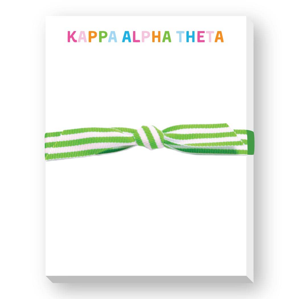 Donovan Designs - SORORITY GREEK RAINBOW MINI NOTEPAD: ALPHA CHI OMEGA