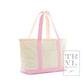 TRVL Design - Medium Tote - Coated Canvas Gingham Pink Trim