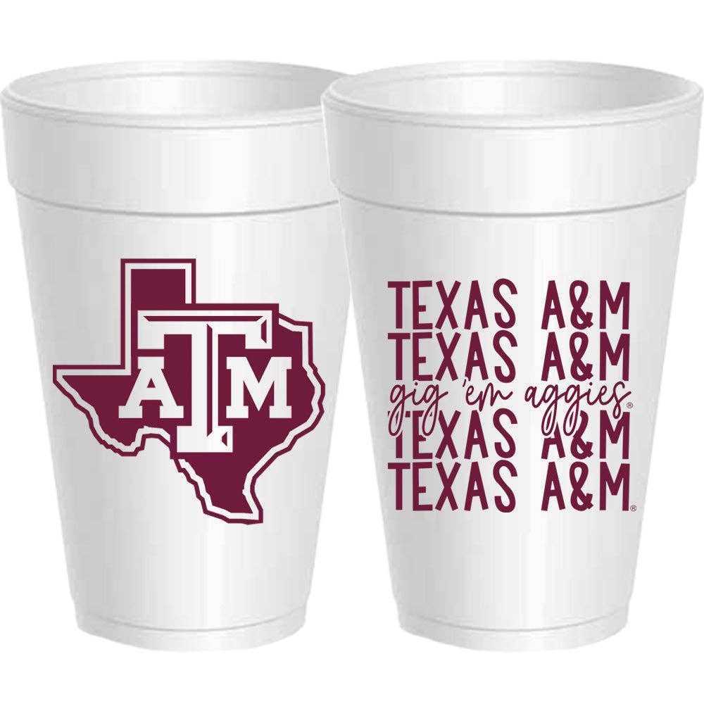 Texas A&M - Gig 'Em Mirror - 10 pack: Maroon