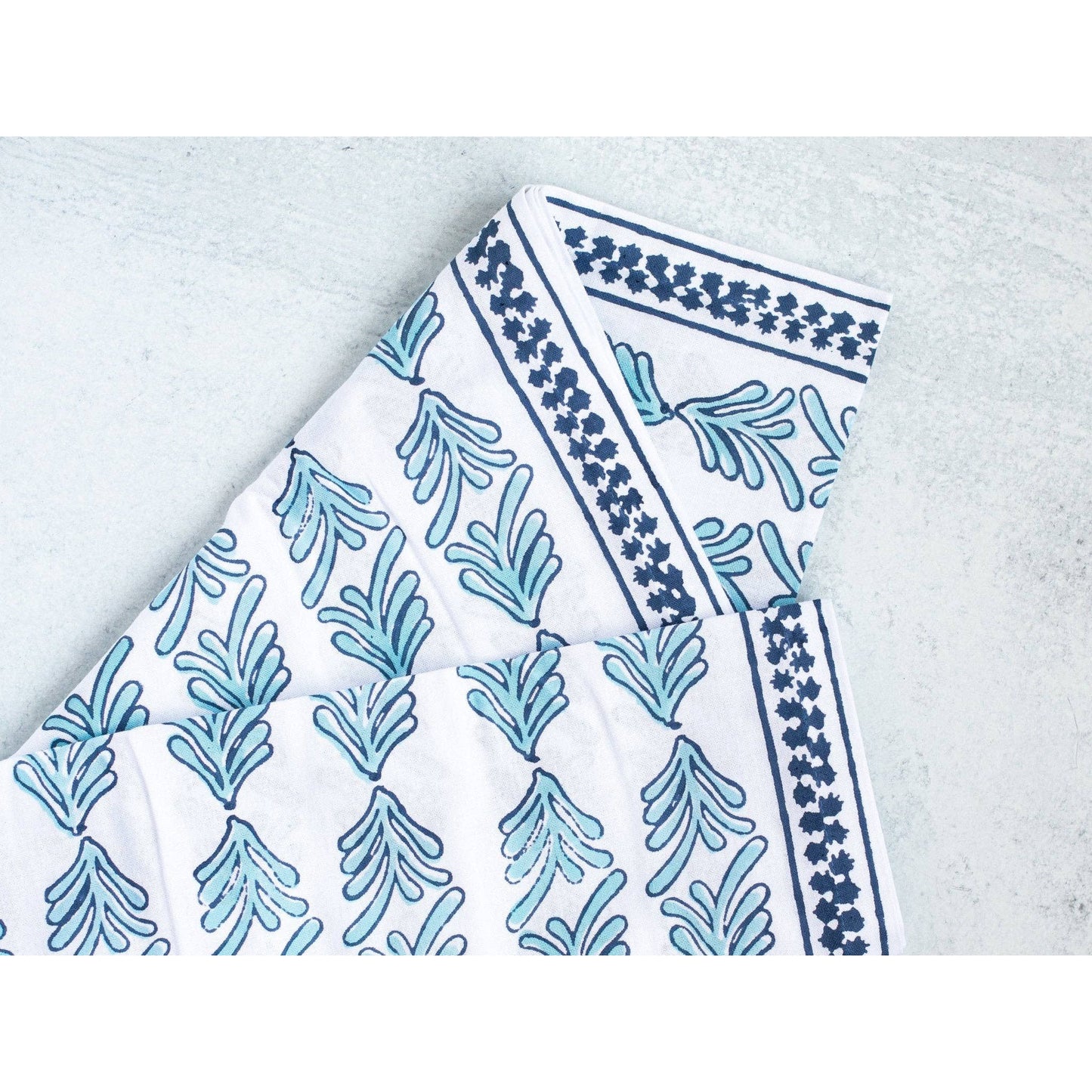 Mended - Table Throw - Palmetto, Uniform Blue & Navy