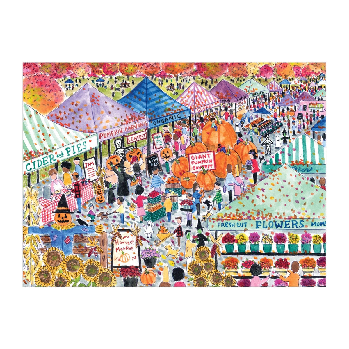 Michael Storrings Harvest Market 1000 Piece Puzzle