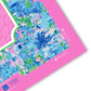 Anders Ruff Design Co. - NEOPRENE Palm Beach Collection Mahjong Mat |  Pink Cabana Blue