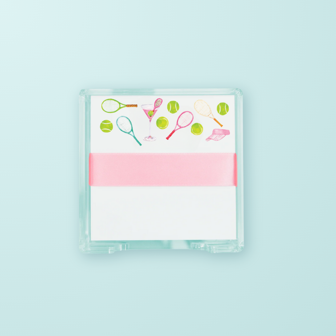 Taylor Paladino - Tennis & Cocktails Pattern Desk Set: Desk Set