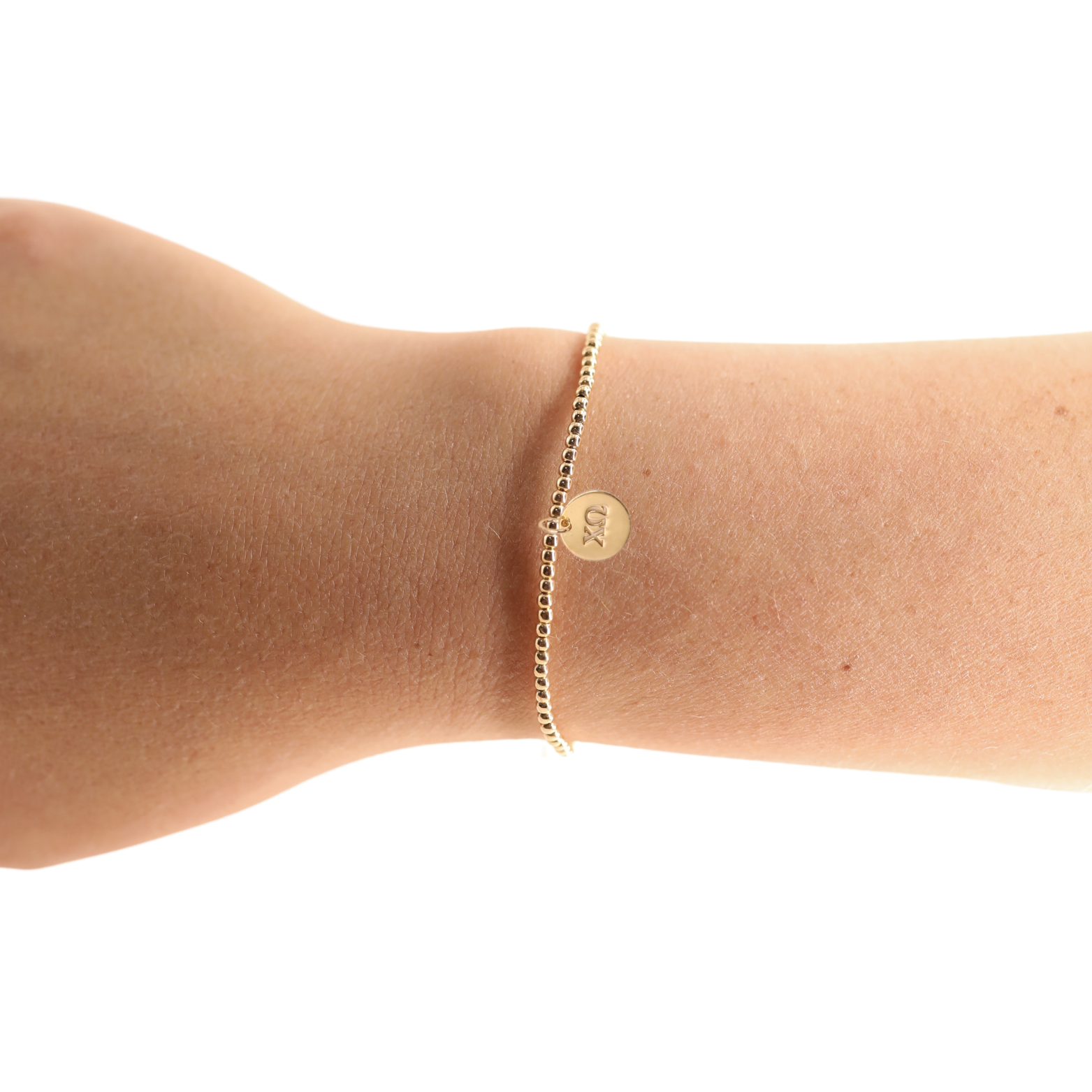 Beaded Blondes - Chi Omega Charm Bracelet: Standard 6.75 inch
