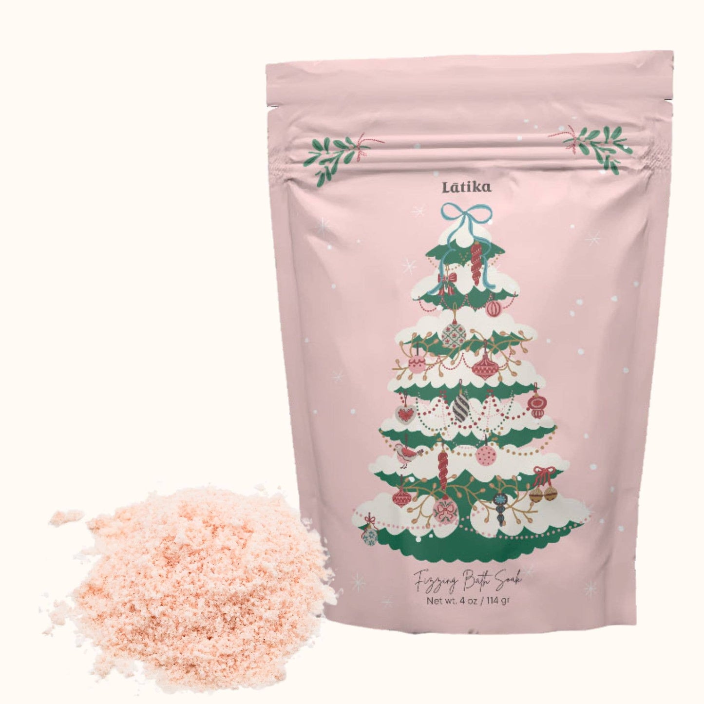 Latika Beauty - Pink Christmas🎄 Fizzing Bath Soak
