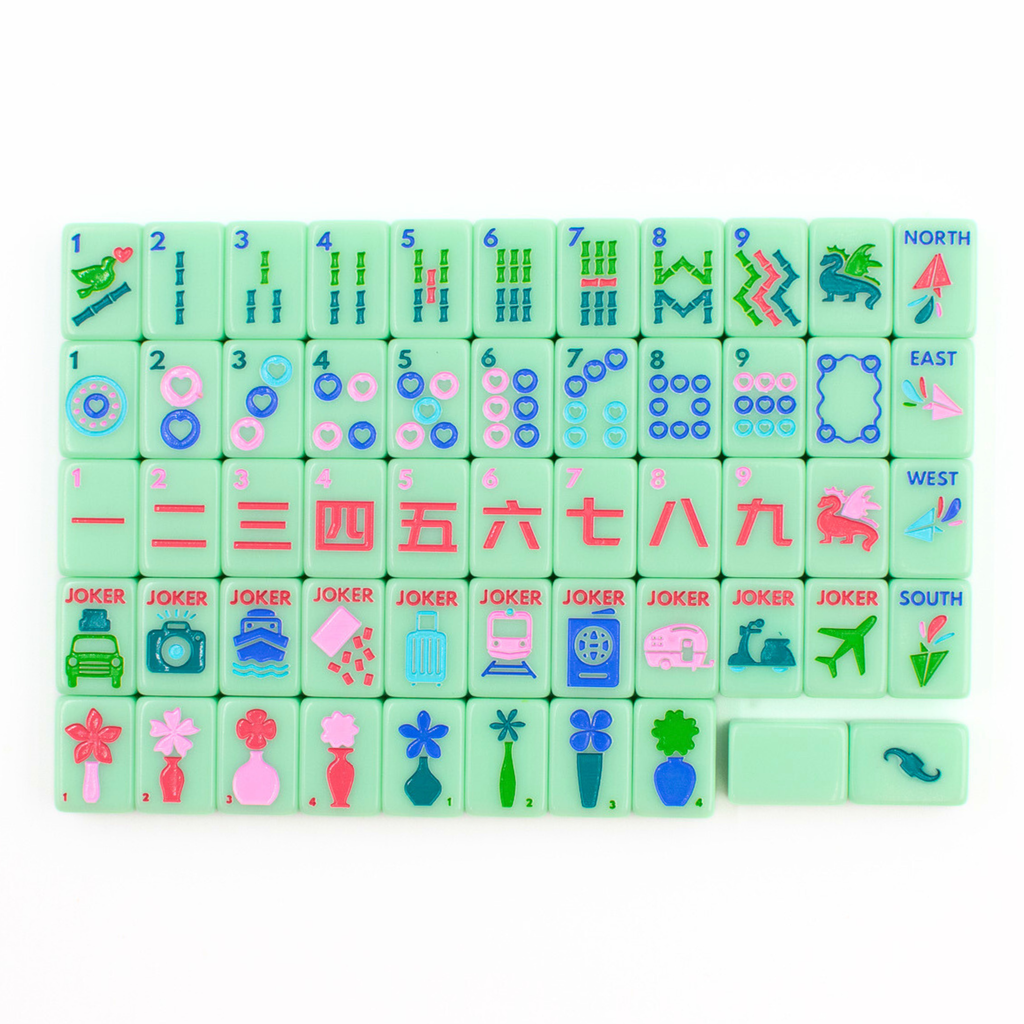 LIMITED TIME SALE - My Fair Mahjong - MINI TRAVEL MAHJONG  |  Mini Anywhere Series  |  Green