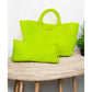 Peace Love Mahjong - Woven Mahjong Carryall -: Navy