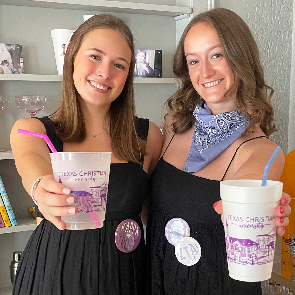 TCU Skyline Foam Cups