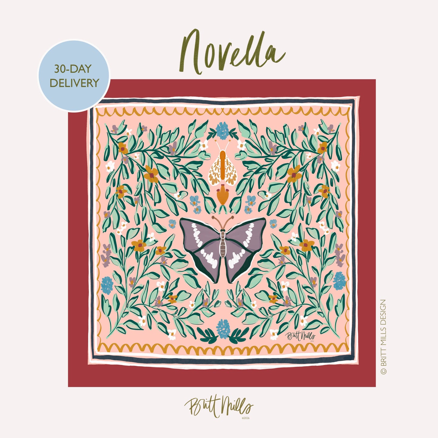 Britt Mills Design - Britt Mills Mahjong Mats (Non-Neoprene): Novella
