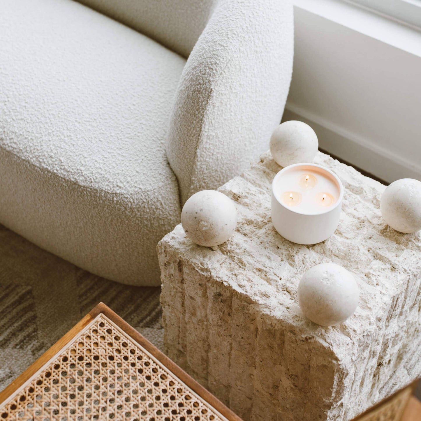 Calyan Wax Co. - Evergreen + Eucalyptus - 3 Wick Ceramic Soy Candle