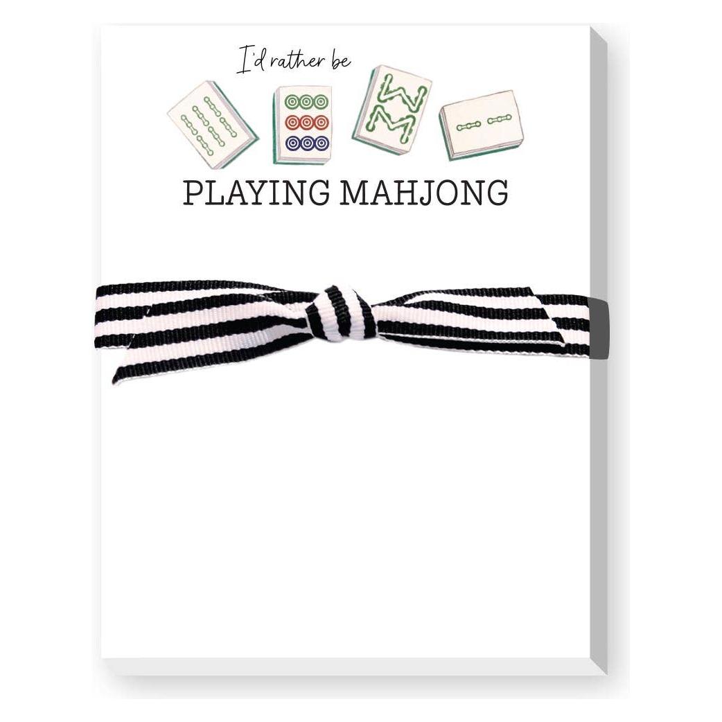 I'D RATHER BE PLAYING MAHJONG MINI NOTEPAD