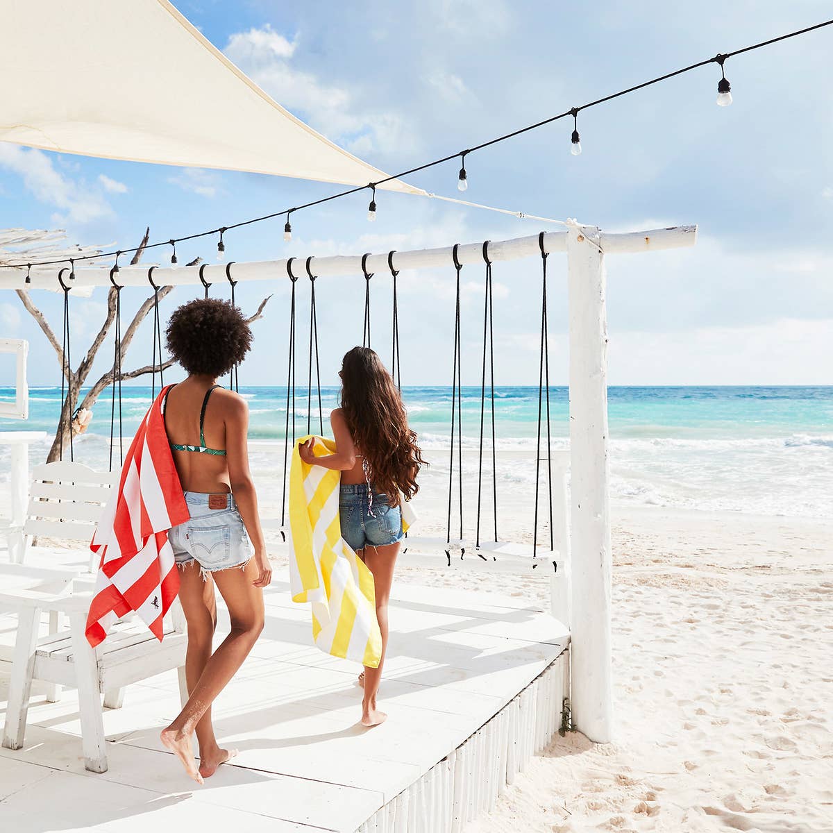 Dock & Bay USA  Quick Dry Towels - Cabana - Boracay Yellow: Large (63x35")