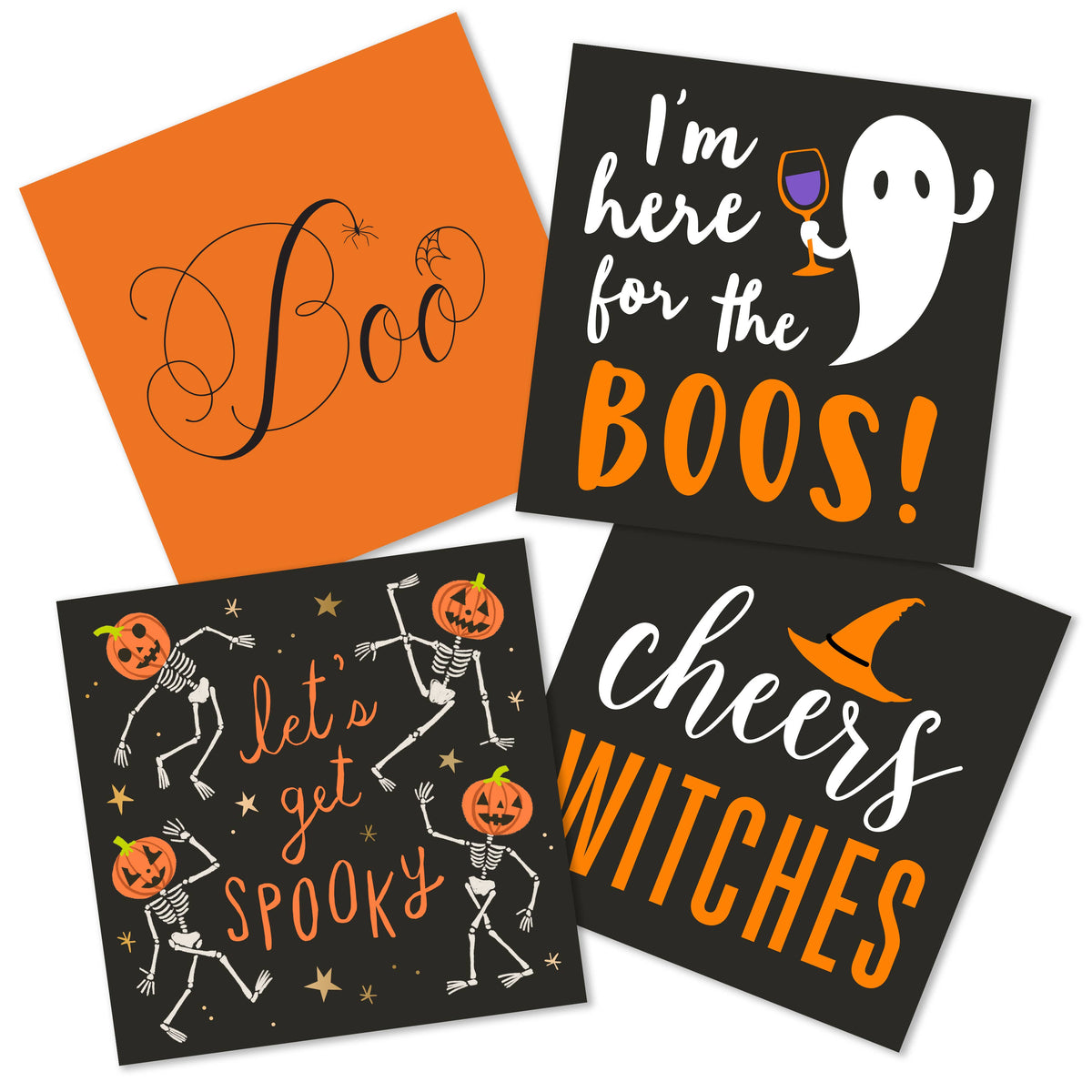 Let's Get Spooky | Halloween Cocktail Napkins