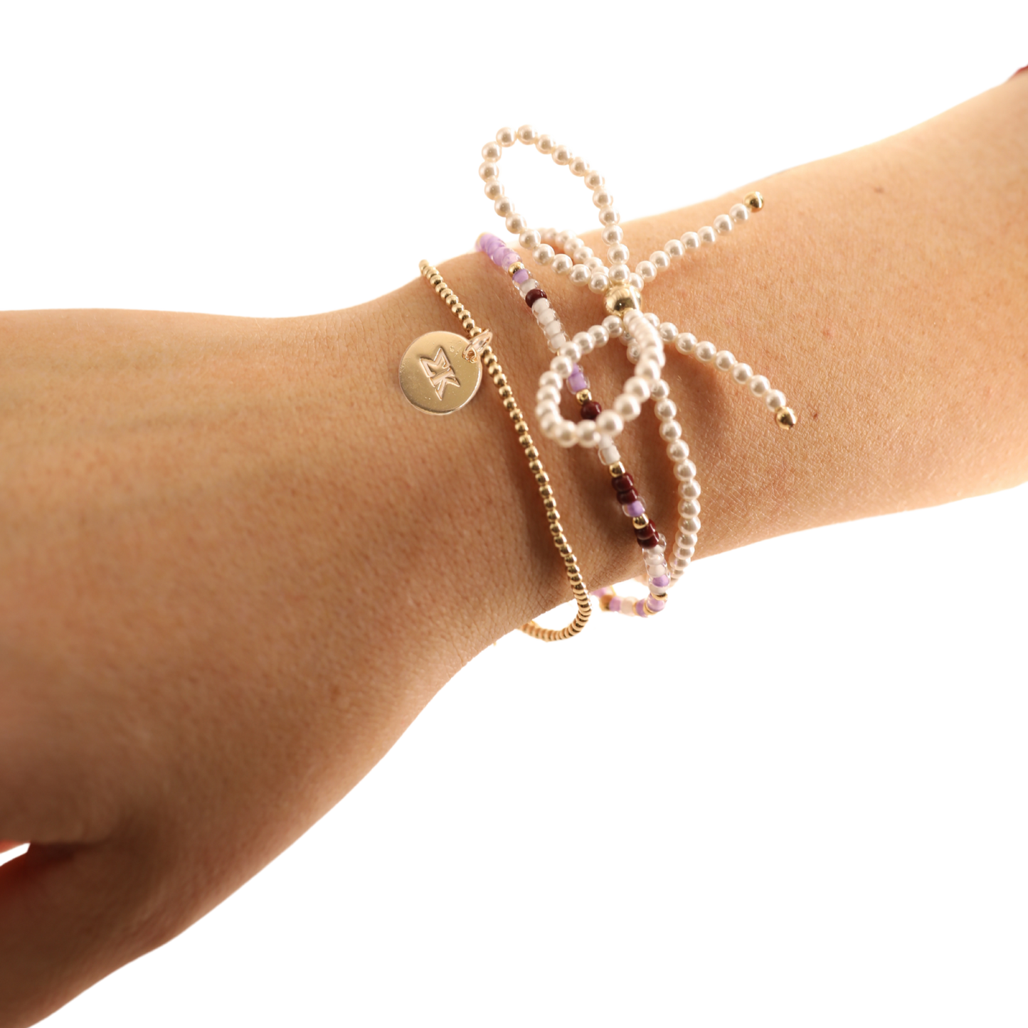 Beaded Blondes - Sigma Kappa Charm Bracelet: Standard 6.75 inch