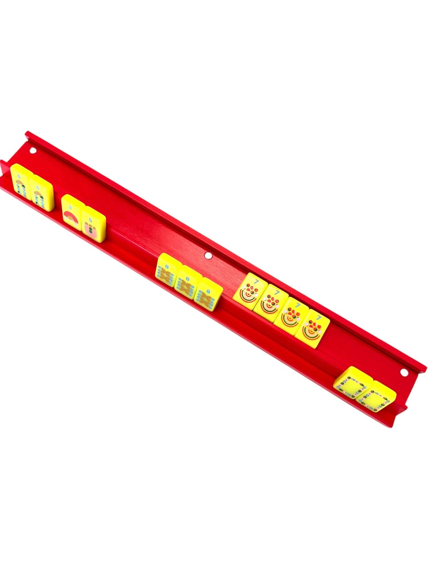 Peace Love Mahjong - Mahjong Racks & Pushers (Set of 4): Red