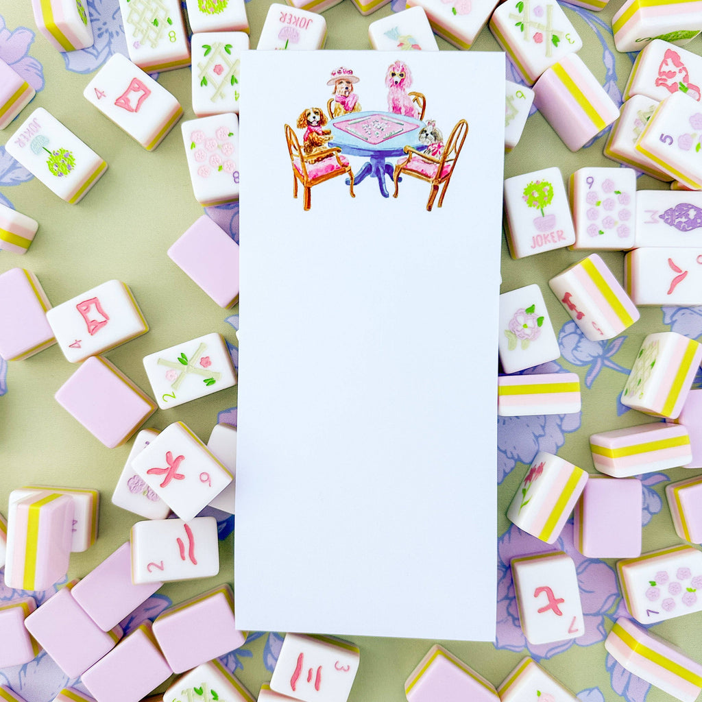 Taylor Paladino - Dogs Playing Mahjong Listpad
