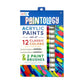 Paintology Acrylic Paints + 2 Brushes - Classic Colors