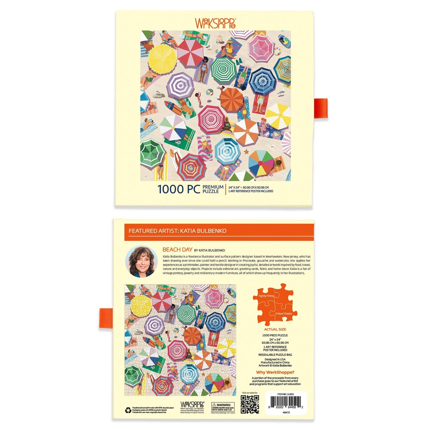 WerkShoppe - Beach Day 1000 Piece Summer Puzzle Gift f