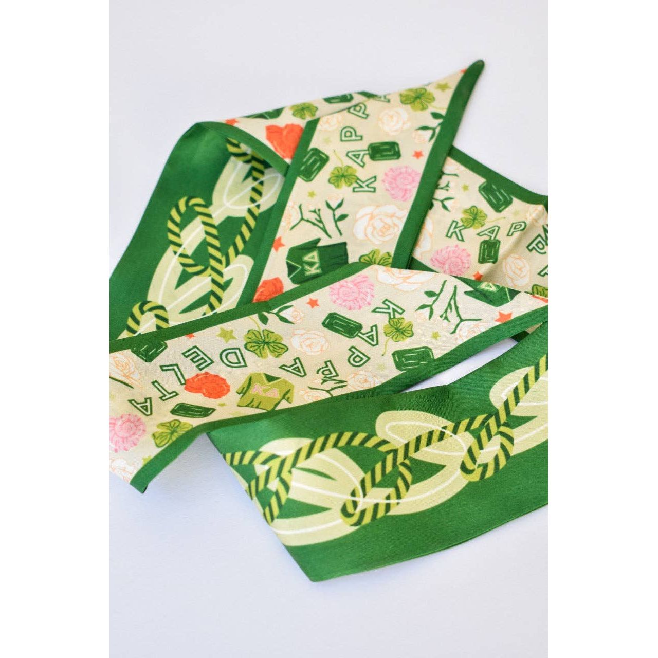 Saturday Silks - Kappa Delta Skinny Scarf