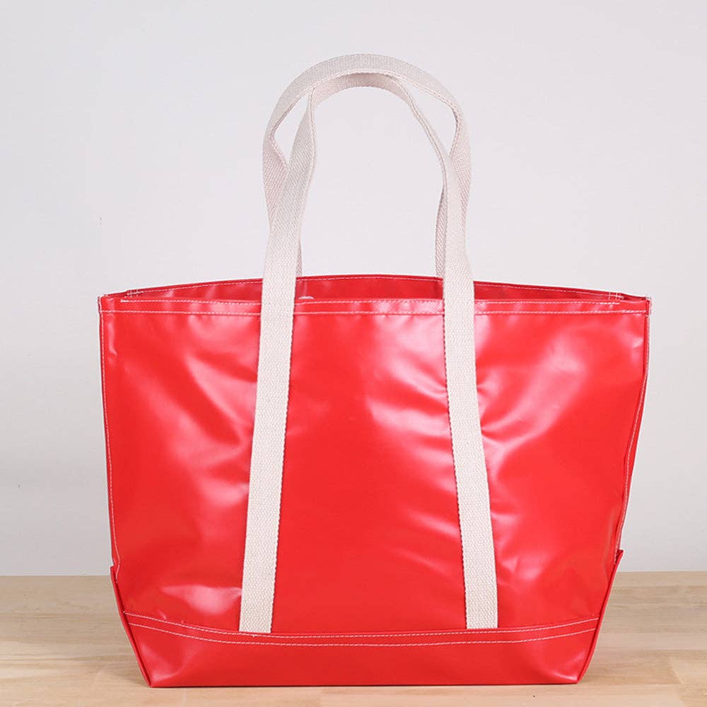 ShoreBags - Big Sur Splash Tote: Yellow / 22"W x 14"H x 8" D
