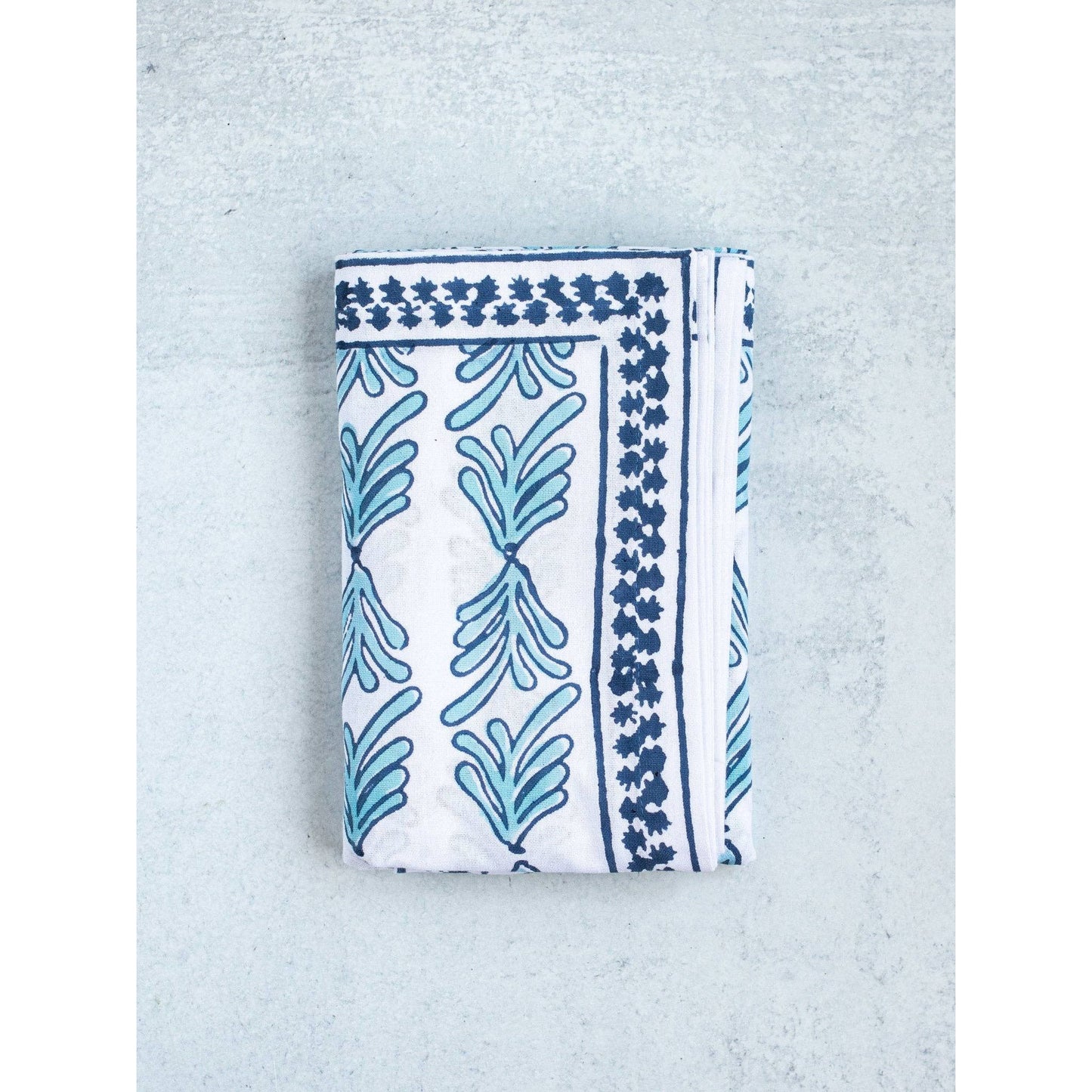 Mended - Table Throw - Palmetto, Uniform Blue & Navy