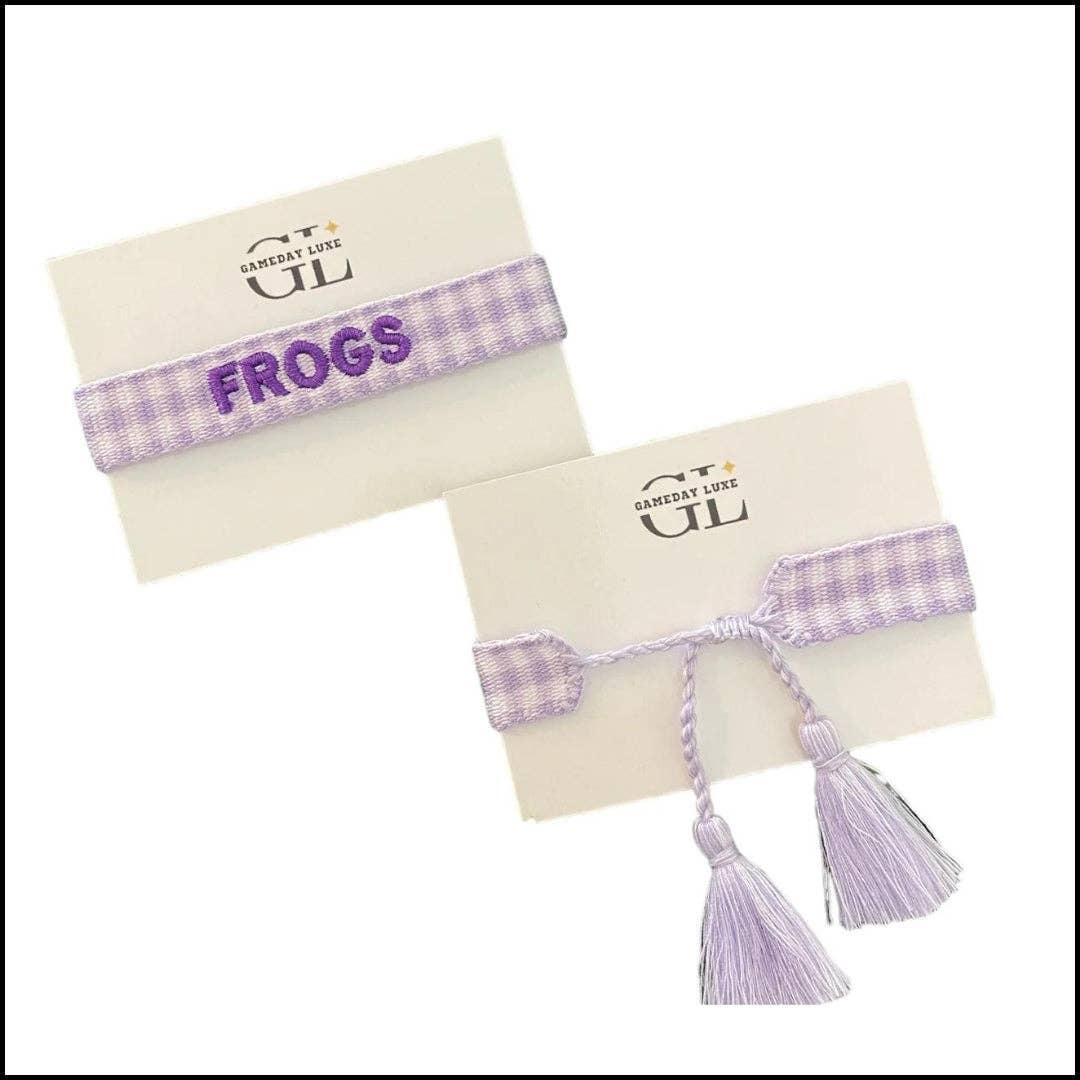 Gameday Luxe - Frogs Team Tassel Bracelet