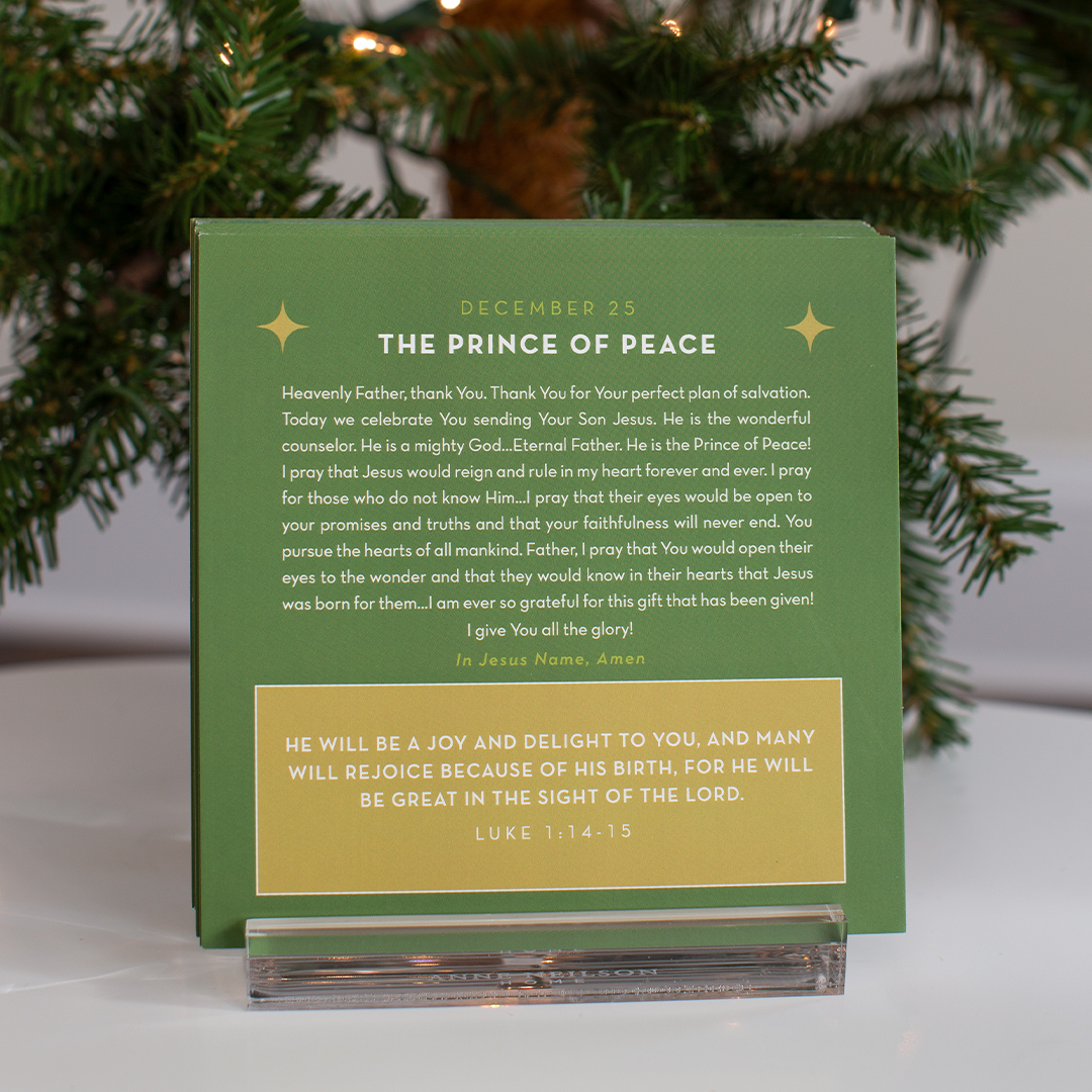 Anne Neilson Home | 25 Days of Prayer and Scripture with Acrylic Stand