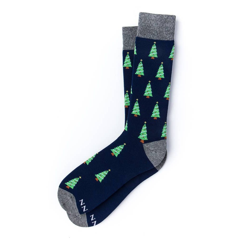 Tinsel Toes | Navy Blue Carded Socka