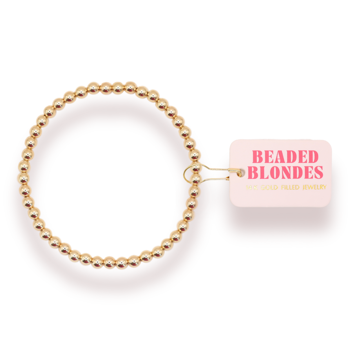 4MM Gold Beaded Bracelet | Petite